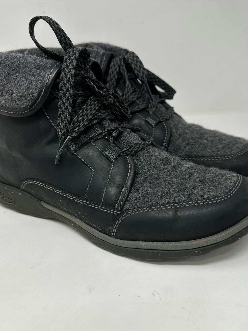 Chaco Barbary Wool Lace Up Boots